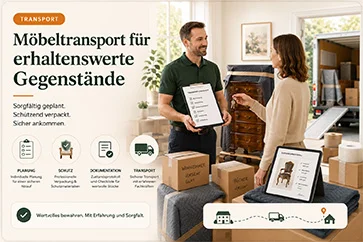 Vorbereitete Wohnung mit Kartons vor der Wohnungsübergabe